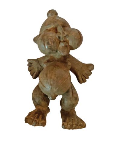 TIKAR, Cameroun.

STATUETTE en terre cuite...