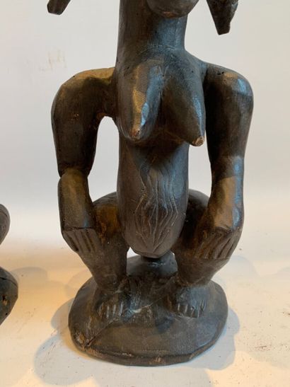 AFRIQUE, probablement Gabon

COUPLE DE STATUETTES...