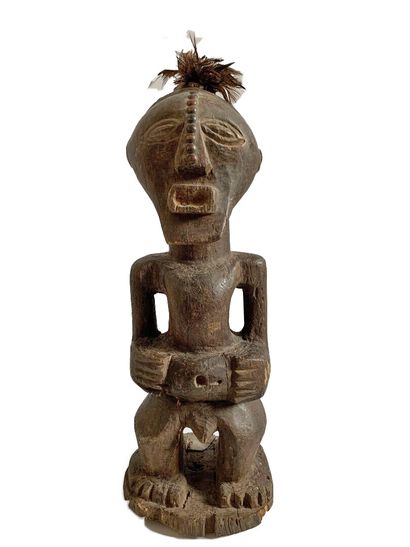 SONGYE, Congo.

FETICHE en bois sculpté à...