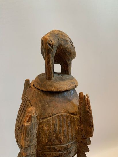 Style SENOUFO, Côte d'Ivoire.

FIGURE ASSISE...