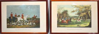 Lots de reproductions et de gravures anglaises...