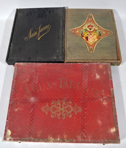 Lot de jeux anciens comprenant jeu de Jonchets,...