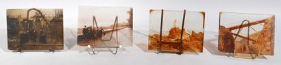 Boite de vues photographiques sur verre format...