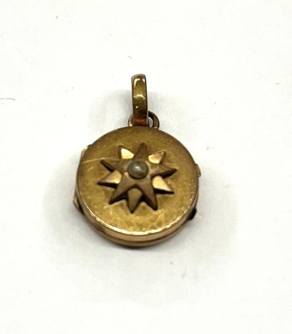 PENDENTIF médaillon faisant porte-souvenir...
