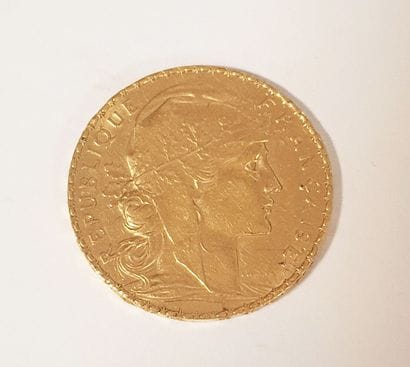PIECE de 20 Francs en or Coq de Champlain...