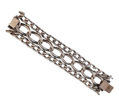 BRACELET MANCHETTE en argent à motifs de...