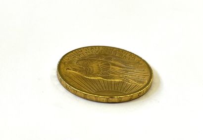 Une pièce de 20 dollars en or LIBERTY 1908

Poids...