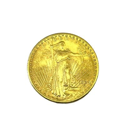 Une pièce de 20 dollars en or LIBERTY 1924

Poids...