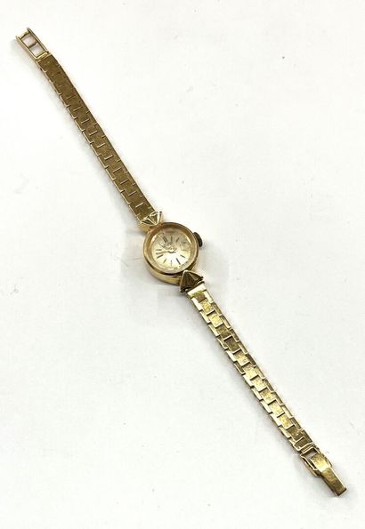 INVEX - Montre bracelet de dame en or jaune...