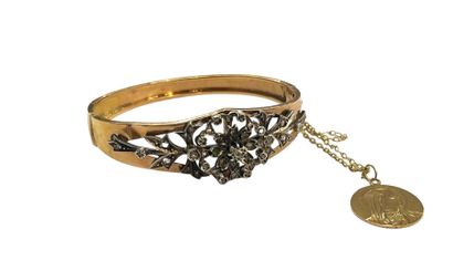 Bracelet MANCHETTE en or de deux tons 18...