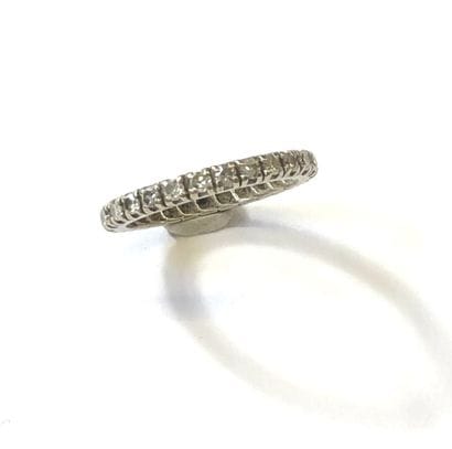 ALLIANCE AMERICAINE en or gris 18K (750/1000e)...