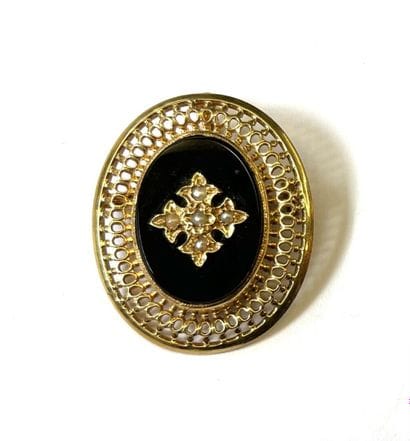 BROCHE PENDENTIF en or rose 18k (750/1000e)...