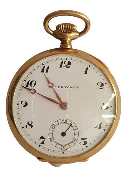 LEROY et CIE 

Montre de gousset en or jaune...