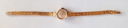 INVEX - Montre bracelet de dame en or jaune...