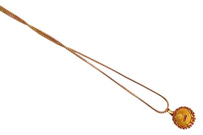 COLLIER en or jaune 18K (750/1000e) composé...