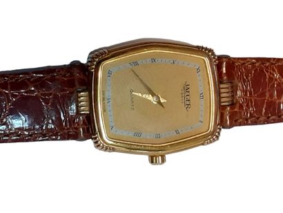 JAEGER

Montre de dame en métal doré, cadran...