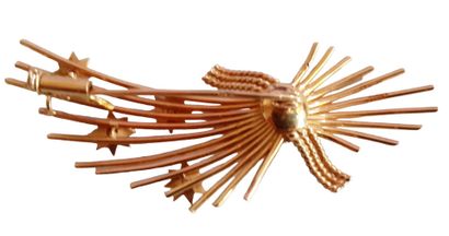 BROCHE en or rose 18K (750/1000e) en forme...