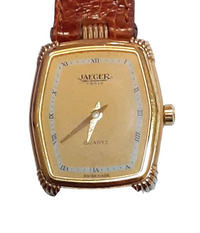 JAEGER

Montre de dame en métal doré, cadran...