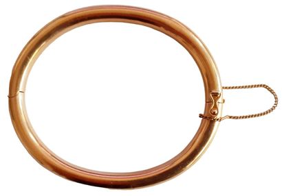 Bracelet rigide en or jaune 18 K (750/oo),...