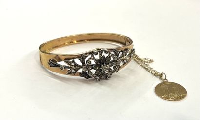 Bracelet MANCHETTE en or de deux tons 18...