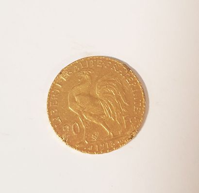 PIECE de 20 Francs en or Coq de Champlain...