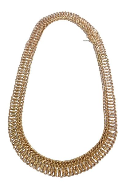 COLLIER tour de cou en or rose 18K (750/1000e)...