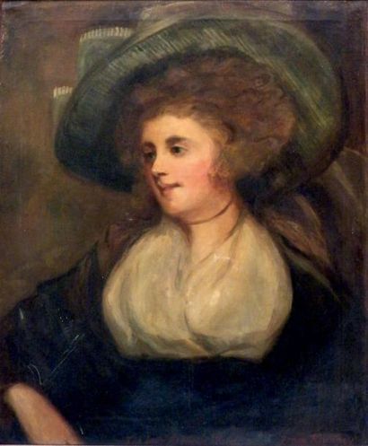 École Anglaise, d'après Georges ROMNEY (1734-1802)
«Portrait...