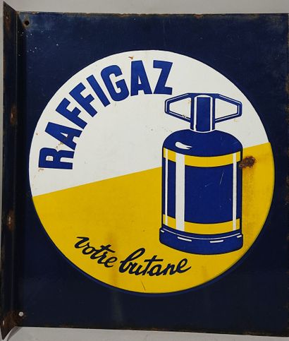 RAFFIGAZ
Plaque double face en tôle émaillée....