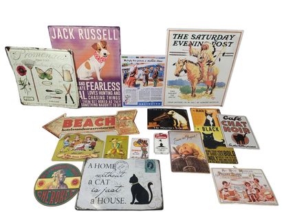 Importante collection de plaques parfois...