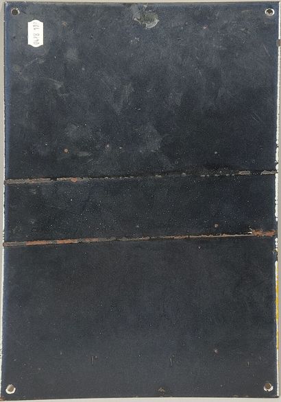 Plaque émaillée 