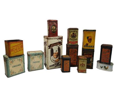 Collection d'anciennes boites publicitaires...