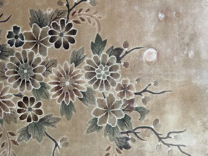 CHINE
Grand tapis mécanique en fil de soie...