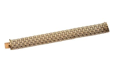 BRACELET MANCHETTE en or rose et gris 18...