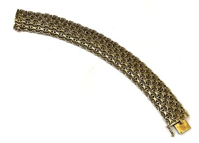BRACELET MANCHETTE en or rose et gris 18...