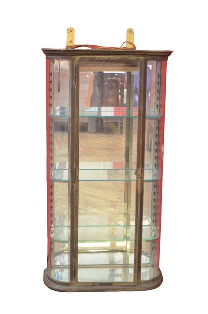 PETITE VITRINE D'APPLIQUE à bord arrondis...