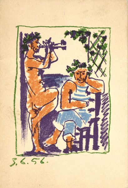 Pablo PICASSO (1881-1973), d'après.
Peintures....