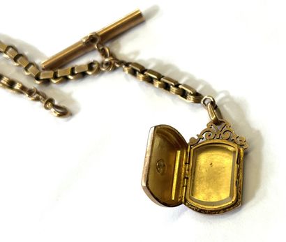 CHAINE DE MONTRE en or rose 18k (750/°°)...