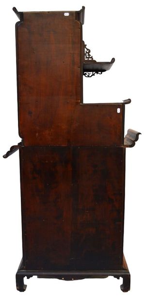 Petite étagère à gradins en bois exotique...