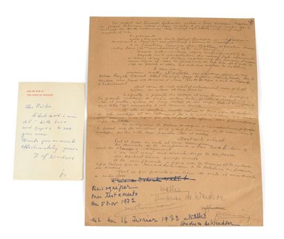 Wallis SIMPSON dit Wallis, duchesse de WINDSOR
Testament...