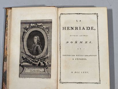VOLTAIRE. 
La Henriade, divers poèmes et...
