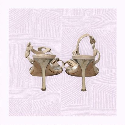 CHRISTIAN DIOR
Paire d'escarpins sur talon...