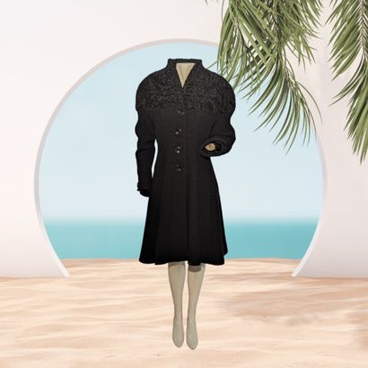 GEORGES RECH
Manteau long de femme en laine...
