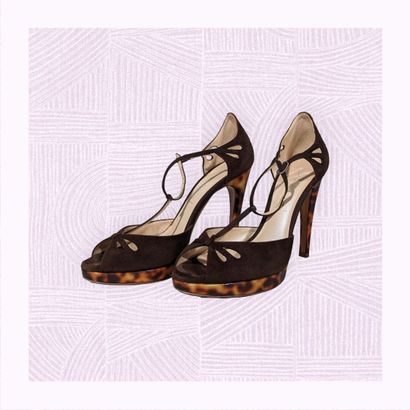 CASADEI 
Paire d'escarpins sur talons aiguilles...