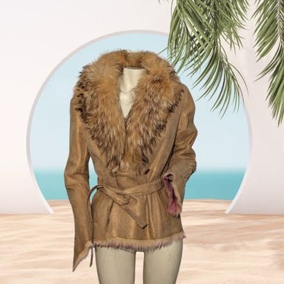 POZZI MILANO
Veste de femme en cuir retourné...