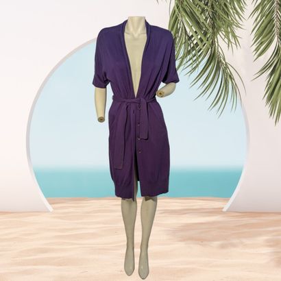 MARC CAIN
Gilet long en cachemire violet,...