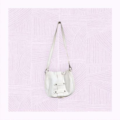 HOGAN
Sac à main porté épaule en cuir blanc...