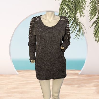 MOLLY BRACKEN
Pull en cachemire gris anthracite,...