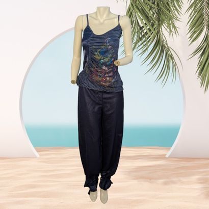 LEGATTE JEANS
Ensemble assorti en lin bleu...