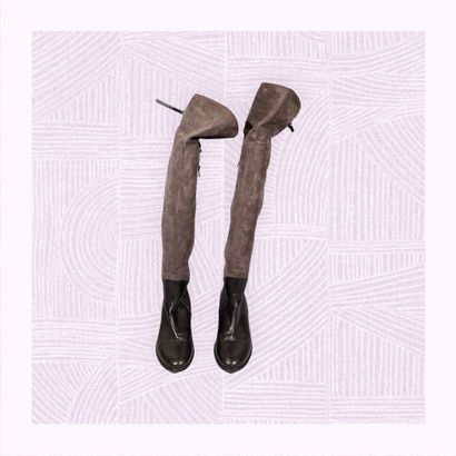 VERO CUOIO
Paire de bottes cuissardes en...