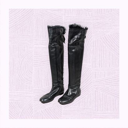 GIANVITTO ROSSI
Paire de bottes cuissardes...